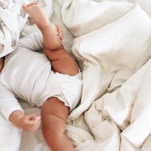 La Bebe™ Baby Set Art.9-07-31 White Детский комплектик из 4 частей 100% хлопок