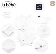 La Bebe™ Baby Set Art.9-07-34 White 3-piece baby set, 100% cotton
