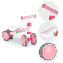 Balance bike, exercise bike, mini bike for children, pink ECOTOYS