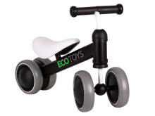 Balance bike, exercise bike, mini bike for children, black, ECOTOYS