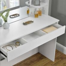 Modern cosmetic dressing table with large mirror ModernHome