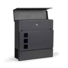 Galvanized steel letter mailbox