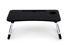 Laptop stand for bed table 60x40cm - Black
