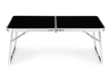 Small Camping Picnic Table Folding 60x40 cm Black MultiGarden