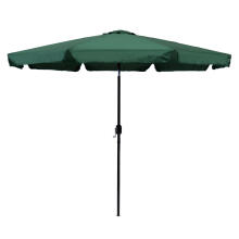 Garden umbrella large 3m diagonal broken with a crank green