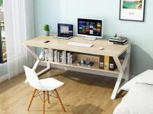 Computer desk, office desk with shelf, 100x60 cm