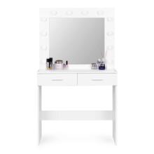 Modern Home Toilet Table Art.CHDT03 Large modern cosmetic dressing table with mirror drawer