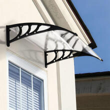 Door Canopy 100x80 cm Polycarbonate Roof Cover