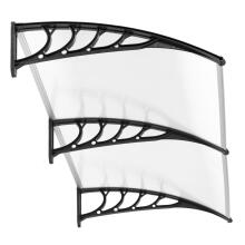 Double Door Canopy 200x100 cm Polycarbonate Roof Cover