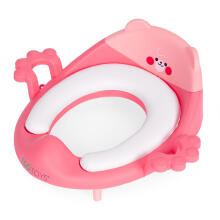 Eco Toys Art.PP104 Pink Детское сиденье для унитаза с ручками, мягкая подушка, розовое,