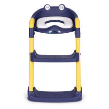 Tualetes sēdeklis bērniem ar pakāpieniem un kāpnēm, zils, ECOTOYS