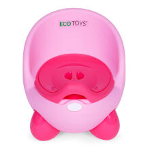 Bērnu podiņš, noņemams ieliktnis, neslīdošas kājas, rozā, ECOTOYS