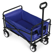 Beach transport garden trolley, foldable, blue, 48x90 cm, MultiGarden