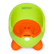 Eco Toys Potty Art.PP112 Green Детское сиденье для унитаза, съемный вкладыш, нескользящие ножки, зеленый,