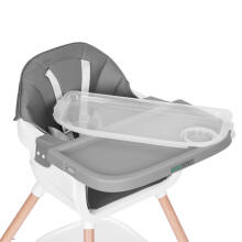 Детский стульчик для кормления 2 в 1, серый, ECOTOYS