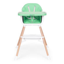 Bērnu barošanas krēsls 2-in-1, zaļš, ECOTOYS