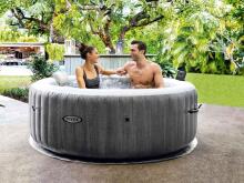 Inflatable jacuzzi hot tub with hydro massage 4-person 196x71 cm WIFI premium accessories INTEX 28440