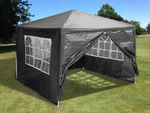 Dārza komerciālais paviljons, 3x3 m, 4 sienas, pelēks, MultiGarden