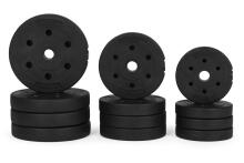 Regulējami hanteles 2x10 kg stieņa komplekts 20 kg stienis iekļauts