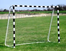 Futbola treniņu vārti ar tīklu 180x120 cm melnā un baltā krāsā MultiGarden