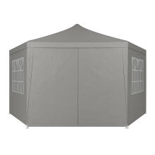 Dārza tirdzniecības paviljons telts 2x2x2 m ar logiem pelēks MultiGarden