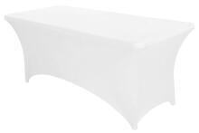Universal Table Cover for Catering Table 240 cm 8FT White Stretch MultiGarden