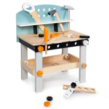 Деревянный детский верстак с инструментами ECOTOYS
