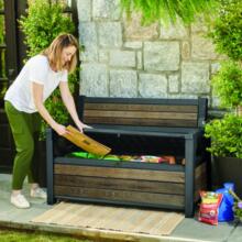 Storage bench Deco Garden Bench 227L Ashwood ash gray