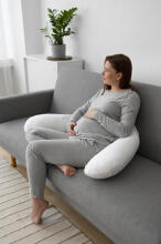 La Bebe™ Rich Satin Nursing Maternity Pillow Art.15622  30x104 cm