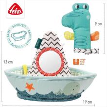 Fehn - Bathing toy - Boat with finger puppet