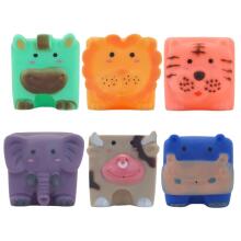WOOPIE BABY Sensory Blocks Animal Puzzle for Squeezing + Sound 6 pcs