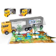 WOOPIE Truck Transporter 2in1 Dinosaur Set + Diorama