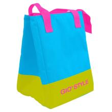 Thermal bag Beach Fluo Lunche Bag assorted, green/pink//yellow/light blue