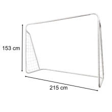 Ikonka Art.KX3207 Bērnu futbola treniņu vārti 2in1 + precizitātes paklājs 215 x 153 x 76 cm