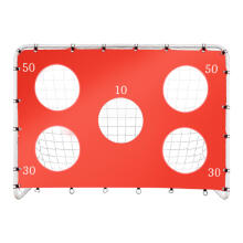 Ikonka Art.KX3207 Bērnu futbola treniņu vārti 2in1 + precizitātes paklājs 215 x 153 x 76 cm