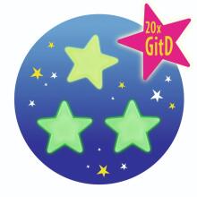 Zahnfee - Reward stars glow in the dark, 20 pieces