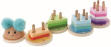 TREFL 61517 Wooden Toy - Sorting Caterpillar