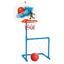 WOOPIE 2-in-1 basketbola un futbola vārtu komplekts + bumba