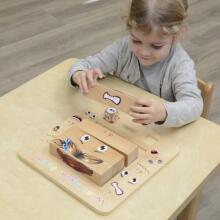 MASTERKIDZ Mācību emocijas koka Montessori spēle