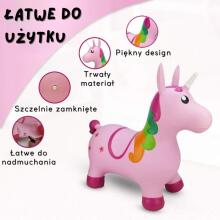 WOOPIE Bouncing Rubber Unicorn Pink + Pump
