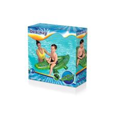 BESTWAY 41477 Inflatable Swimming Crocodile with Handle 1.52mx71cm