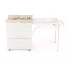 Cam Asia Bianca Art.C915006-C264 Praktiska koka kumode ar vanniņu un pārtinamo matraci