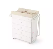 Cam Asia Bianca Art.C915006-C264 Praktiska koka kumode ar vanniņu un pārtinamo matraci