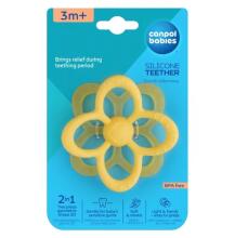 CANPOL 2/813 Silicone Sensory Teether 2in1 Flower