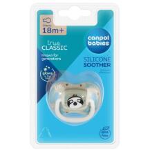 CANPOL 34/935 Силиконовая успокаивающая соска 18м+ Круглая ЭКЗОТИЧЕСКИЕ ЖИВОТНЫЕ Ленивец