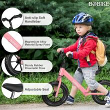 Mncylion Balance Bike Art.255171 Pink Bērnu skrējritenis ar metālisko rāmi, Līdzsvara velosipēds