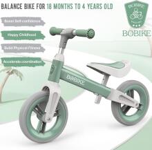 Mncylion Balance Bike Bobike Art.255175 Green  Bērnu skrējritenis ar metālisko rāmi, Līdzsvara velosipēds