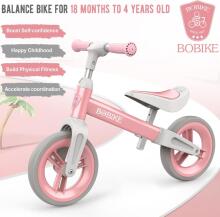 MncylionMncylion Balance Bike Bobike Art.255176 Pink Детский велосипед - бегунок с металлической рамой