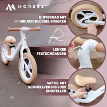 Moreez Balance Bike Art.255178 Green Детский велосипед - бегунок с металлической рамой