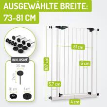 Bomi® Mira Safety Gate Art.255187 White Security Gate